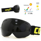 COPOZZ brand ski goggles double layers UV400 anti-fog big ski mask glasses skiing men women snow snowboard goggles GOG-201 Pro