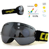 COPOZZ brand professional ski goggles double layers lens anti-fog UV400 big ski glasses skiing snowboard men women snow goggles