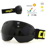 COPOZZ Brand Ski Goggles Men Women Snowboard Goggles Glasses for Skiing UV400 Protection Snow Skiing Glasses Anti-fog Ski Mask