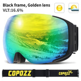 Magnetic ski goggles New COPOZZ brand double layers UV400 anti-fog big ski mask glasses skiing men women snow snowboard goggles