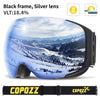 Magnetic ski goggles New COPOZZ brand double layers UV400 anti-fog big ski mask glasses skiing men women snow snowboard goggles