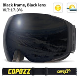 Magnetic ski goggles New COPOZZ brand double layers UV400 anti-fog big ski mask glasses skiing men women snow snowboard goggles