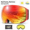 Magnetic ski goggles New COPOZZ brand double layers UV400 anti-fog big ski mask glasses skiing men women snow snowboard goggles