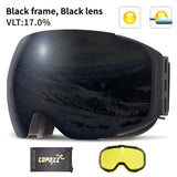 Magnetic ski goggles New COPOZZ brand double layers UV400 anti-fog big ski mask glasses skiing men women snow snowboard goggles