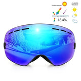 COPOZZ Brand Ski Goggles Double Lens UV400 Anti Fog Unisex Snowboard Ski Glasses With Night Vision Ski Lens Snow Eyewear Adult