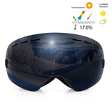 COPOZZ Brand Ski Goggles Double Lens UV400 Anti Fog Unisex Snowboard Ski Glasses With Night Vision Ski Lens Snow Eyewear Adult
