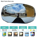 UV400 Anti-fog Double Layers Ski Goggles Big Lens Ski Mask Glasses Skiing Snow Snowboard Eyewear Mirror polarize Goggles for men