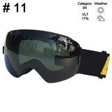 LOCLE Ski Glasses Double Layers UV400 Anti-fog Ski Goggles Snow Skiing Snowboard Motocross Goggles Ski Masks or Eyewear