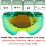 LOCLE Ski Glasses Double Layers UV400 Anti-fog Ski Goggles Snow Skiing Snowboard Motocross Goggles Ski Masks or Eyewear
