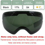 LOCLE Ski Glasses Double Layers UV400 Anti-fog Ski Goggles Snow Skiing Snowboard Motocross Goggles Ski Masks or Eyewear